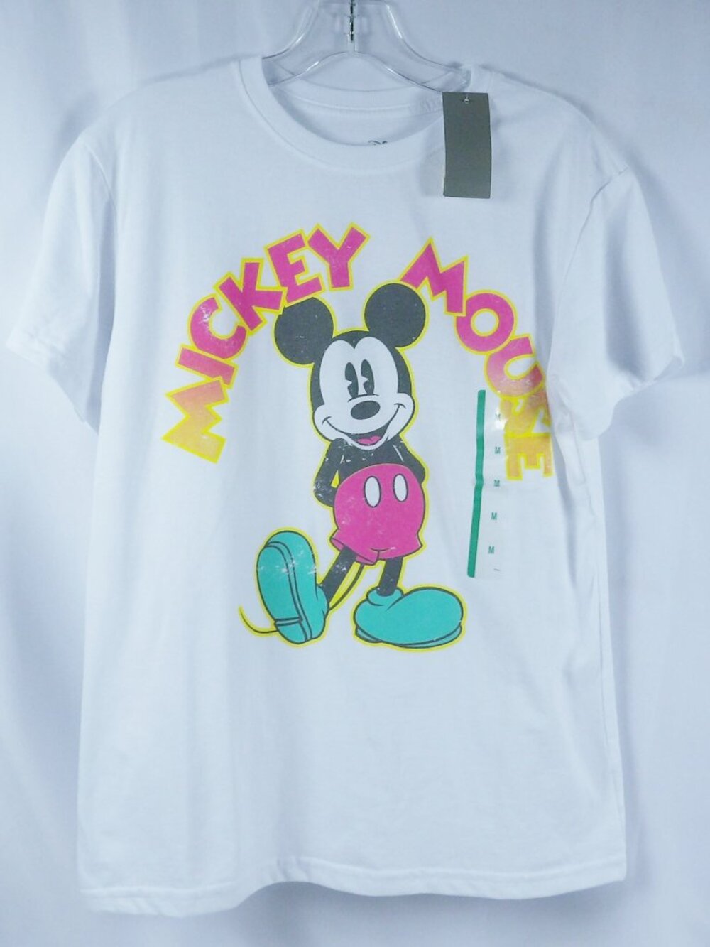 Disney Mickey Mouse Graphic T-Shirt White NWT Retro Style Various Sizes - Picture 7 of 9